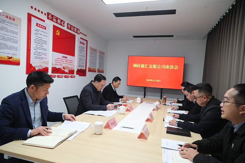 市國(guó)資委黨委書(shū)記、主任楊毅到鑫匯金服公司調(diào)研